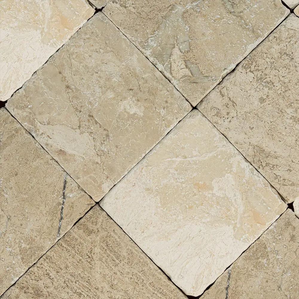 Beige Royale Tumbled Marble Tiles 4x4