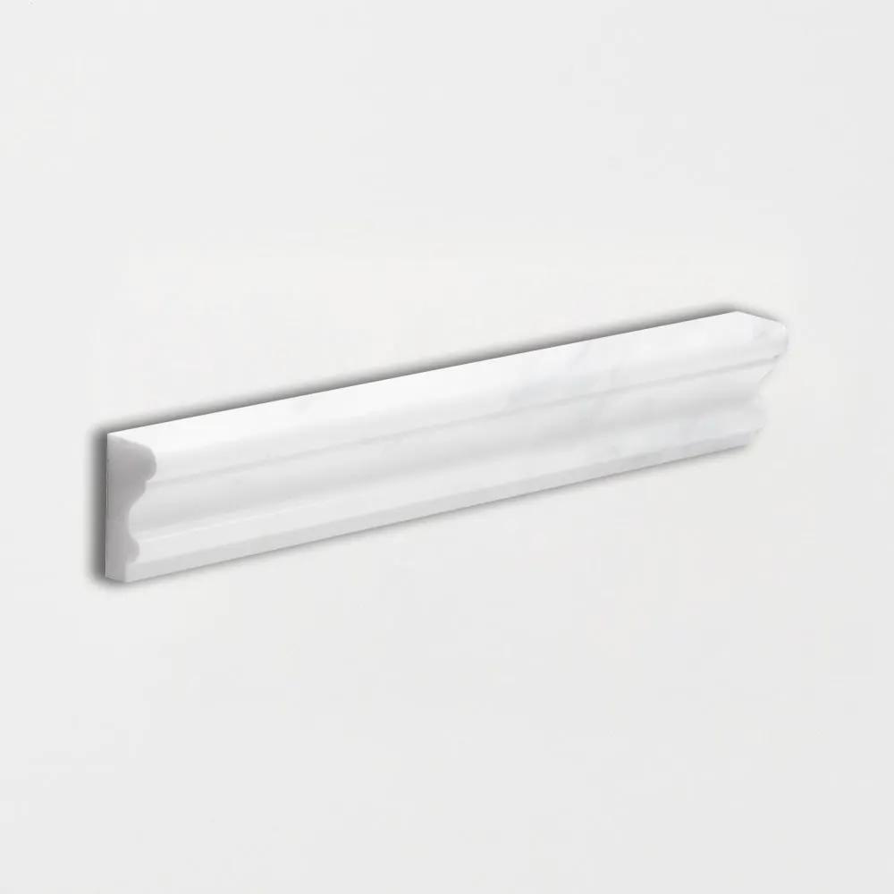 Bella White Honed Andorra Marble Moldings 2x12
