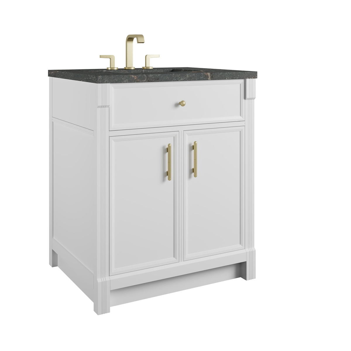 James Martin Bellshire 30" Single Bathroom Vanity, Bright White