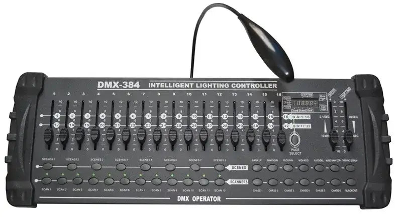 Black intelligent beam light console with led light for dj room