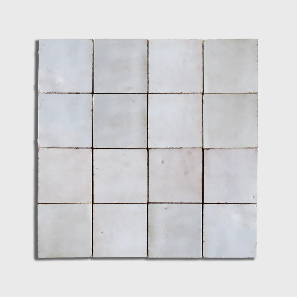 Blanc Fes Glossy Zellige Mosaics 12x12