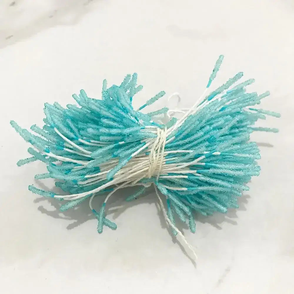 Blue flower stamen berries bundle for kitchen cake decor