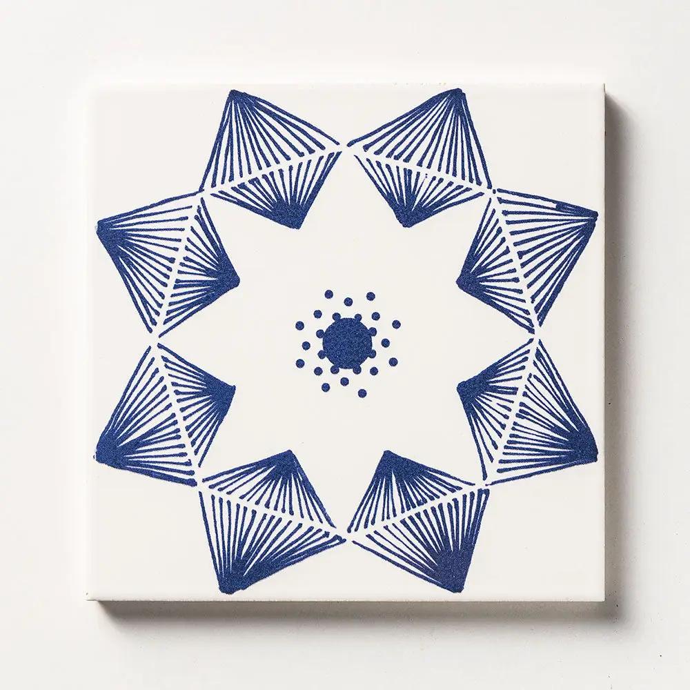 Blue Glossy Ceramic Tiles 6x6
