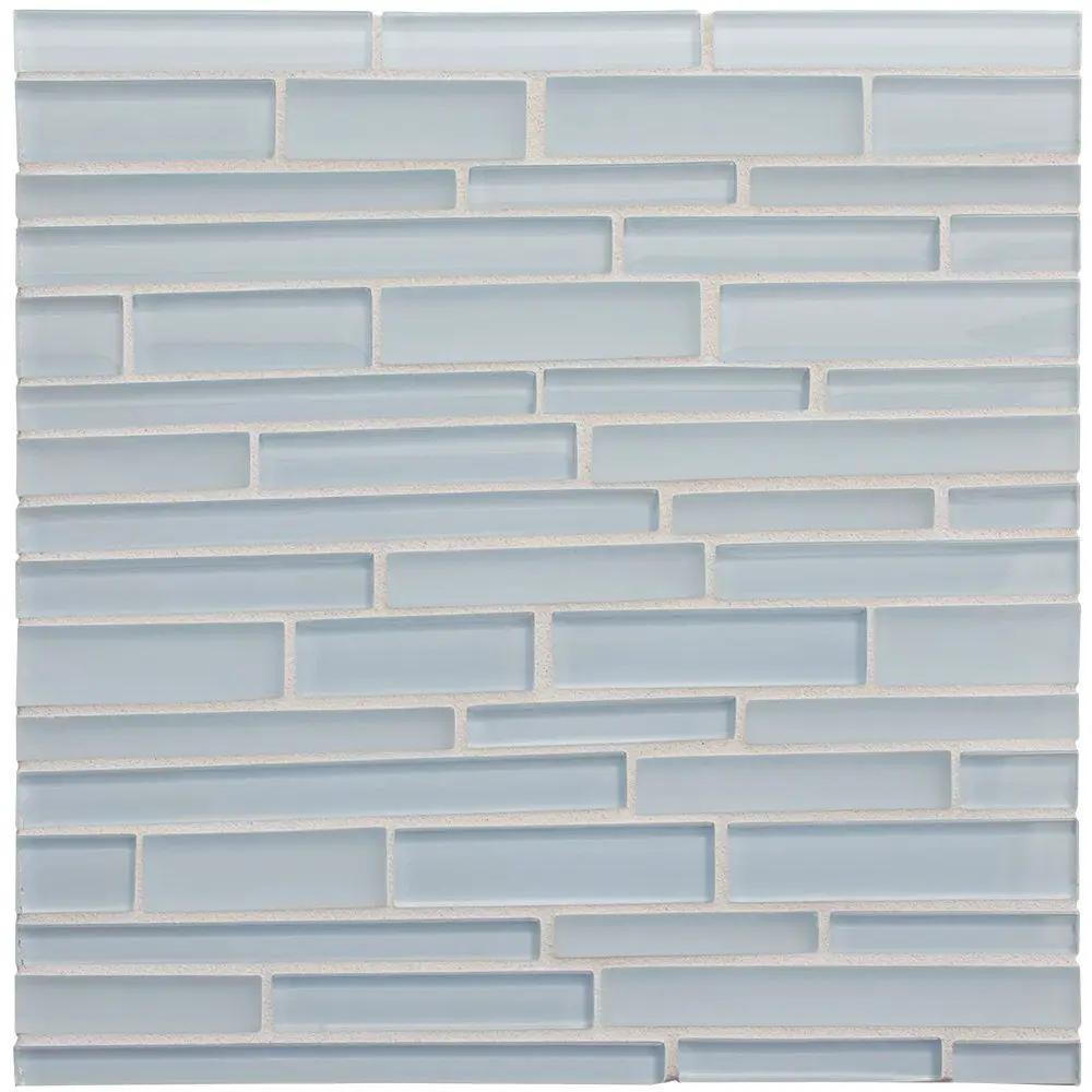 Brezza Gloss/matte Interlocking Slides Glass Mosaics 12x12