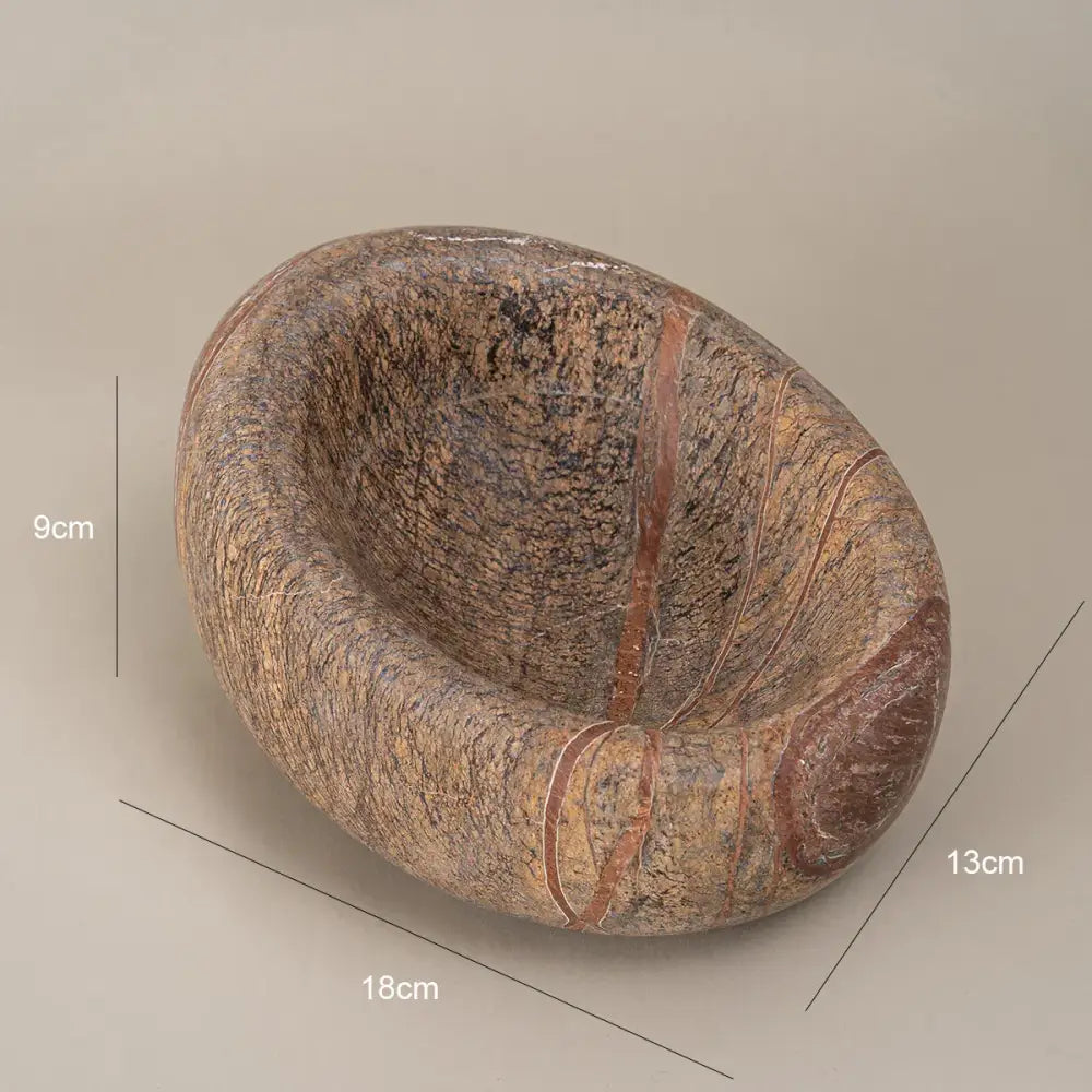 Brown & gray nest marble bowl bedroom jewelry storage
