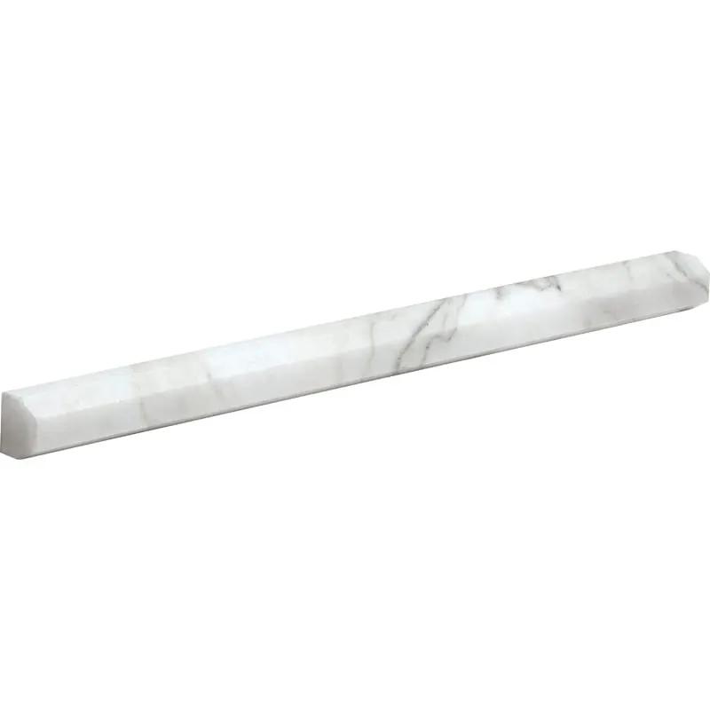 Calacatta Gold Honed Pencil Liner Marble Moldings 11/16x12