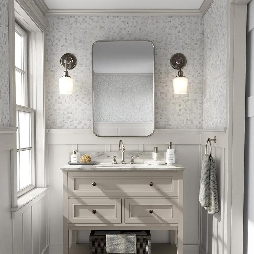 Calacatta Gold Polished 1x1 Marble Mosaics 12x12