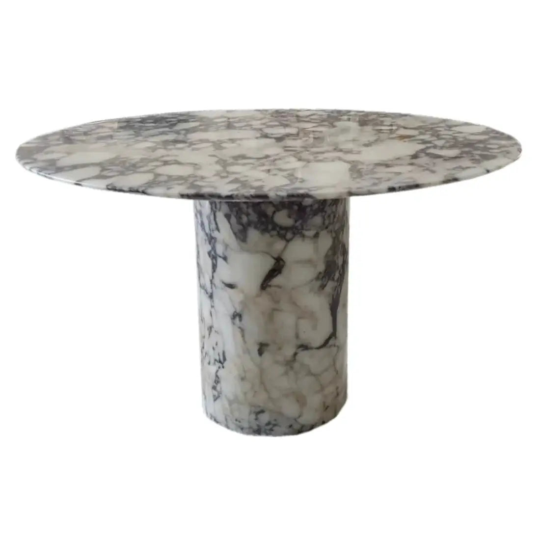 Calacatta Viola Marble Round Dining Table 48in - Handcrafted