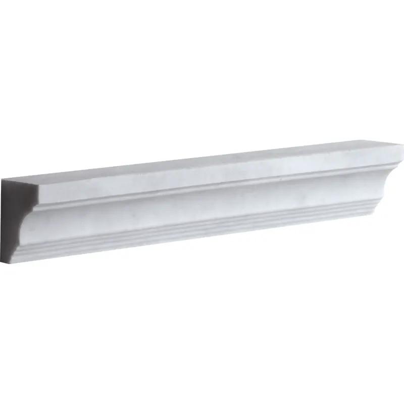 Carrara T Honed Cornice Marble Moldings 2x12