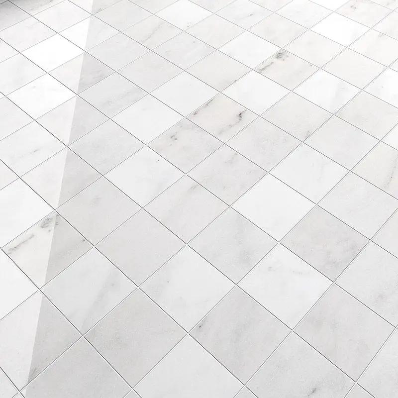 Carrara T Polished Marble Tiles 5 1/2x5 1/2