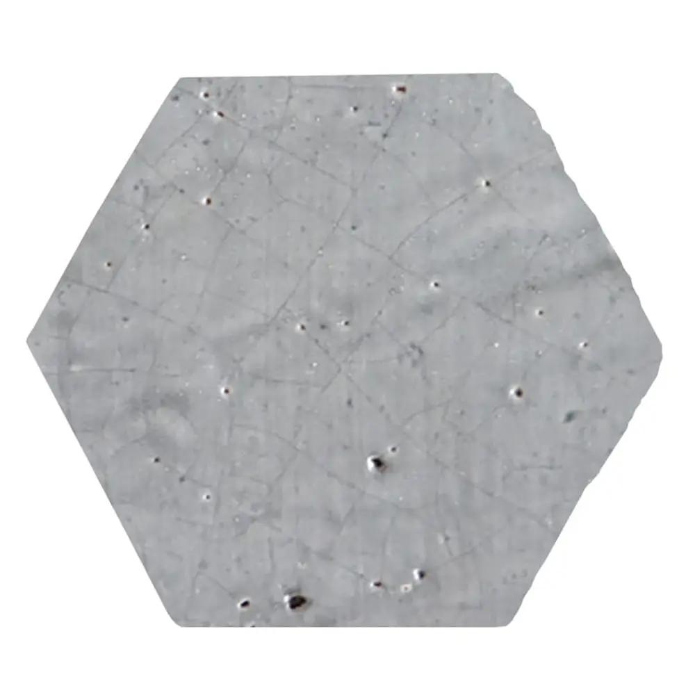 Charcoal Glazed Hexagon Terracotta Tiles 6x6