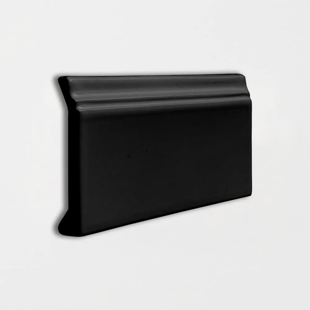 Midnight Glossy Base Trim Ceramic Moldings 4 3/16x6