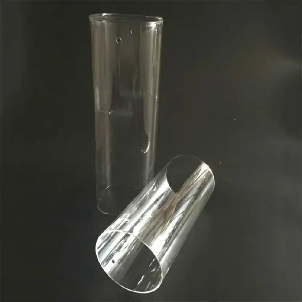Clear cylinder glass hurricane lamp shade living room vase 3 pack