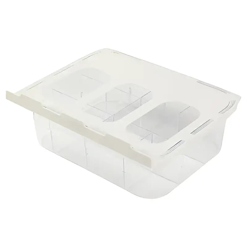 Clear divided plastic drawer closet organizer bedroom wardrobe storage