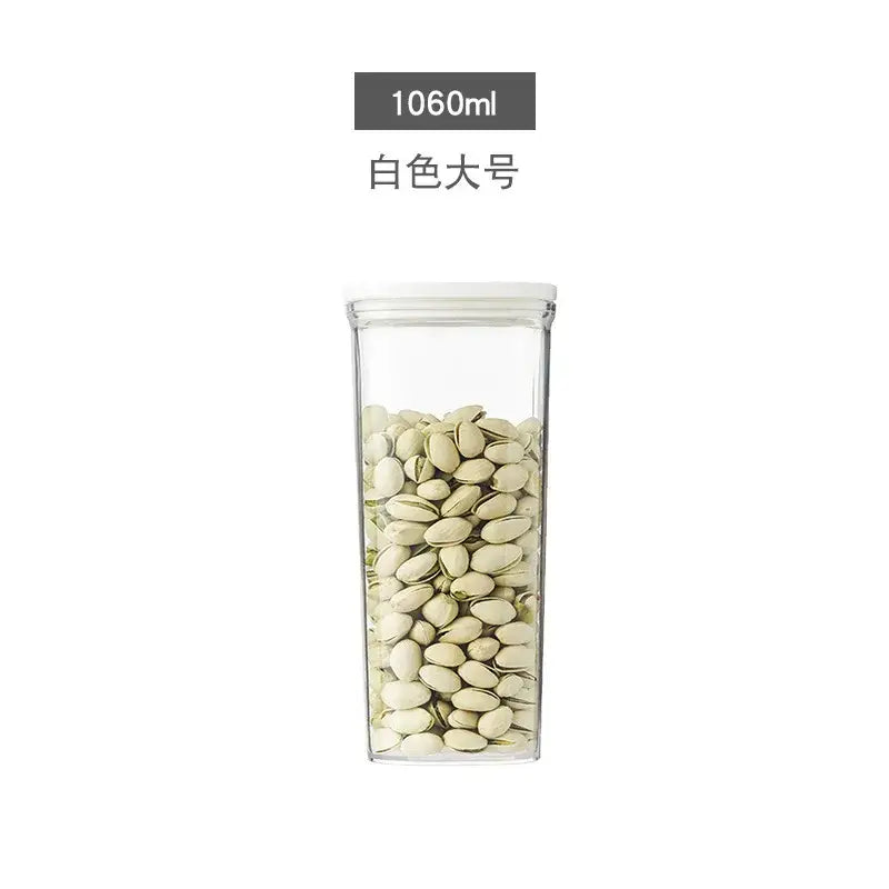 Clear hermetic kitchen organizer for food containers and oils