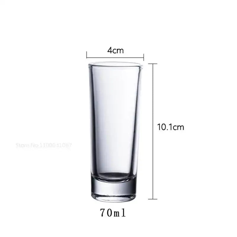Colorful bullet cocktail glass set of 6 for the kitchen tray