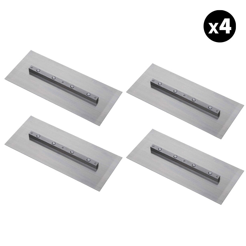 Set of 4 - 6″ x 18″ Replacement Finishing Trowel Blade Bar Mount for Tomahawk 46" Power Trowels