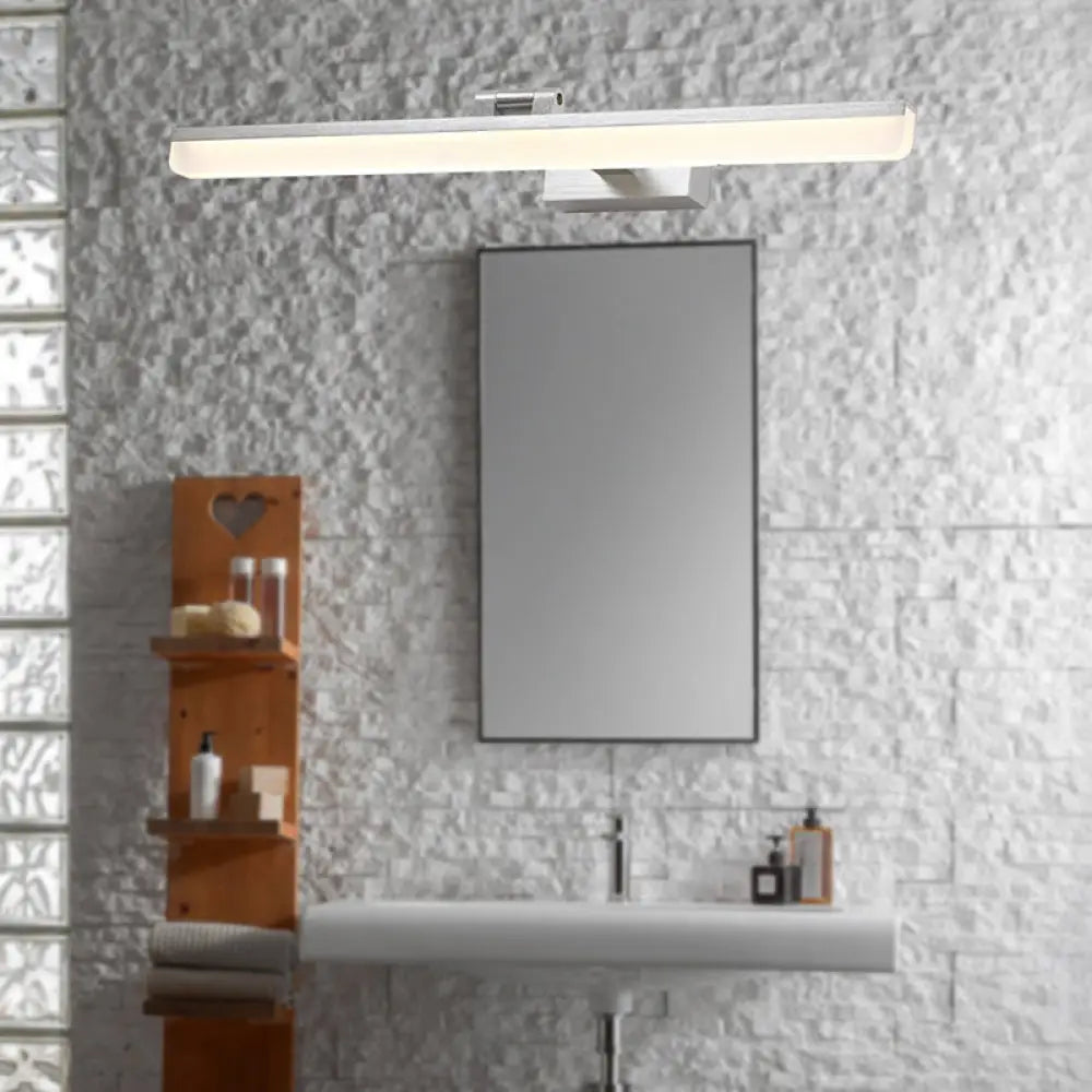 DecorBites™ Contemporary Metal LED Vanity Sconce - 16.5"/28"/22.5" Wide - Black/Silver/Coffee - Adjustable Lighting