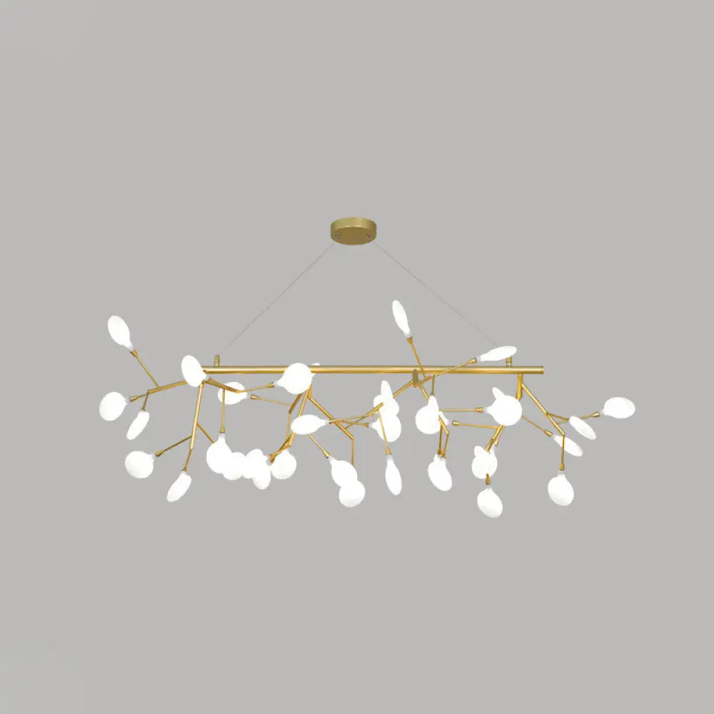DecorBites™ Contemporary Metal Pendant Lighting with Round Canopy for Bedroom - Island Branch Design