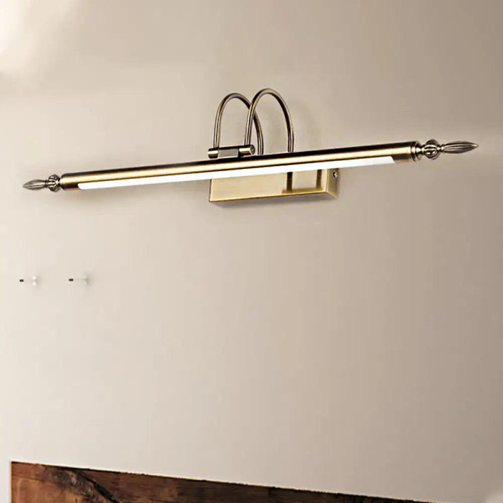 Contemporary nickel finish led wall sconce bedroom warm light