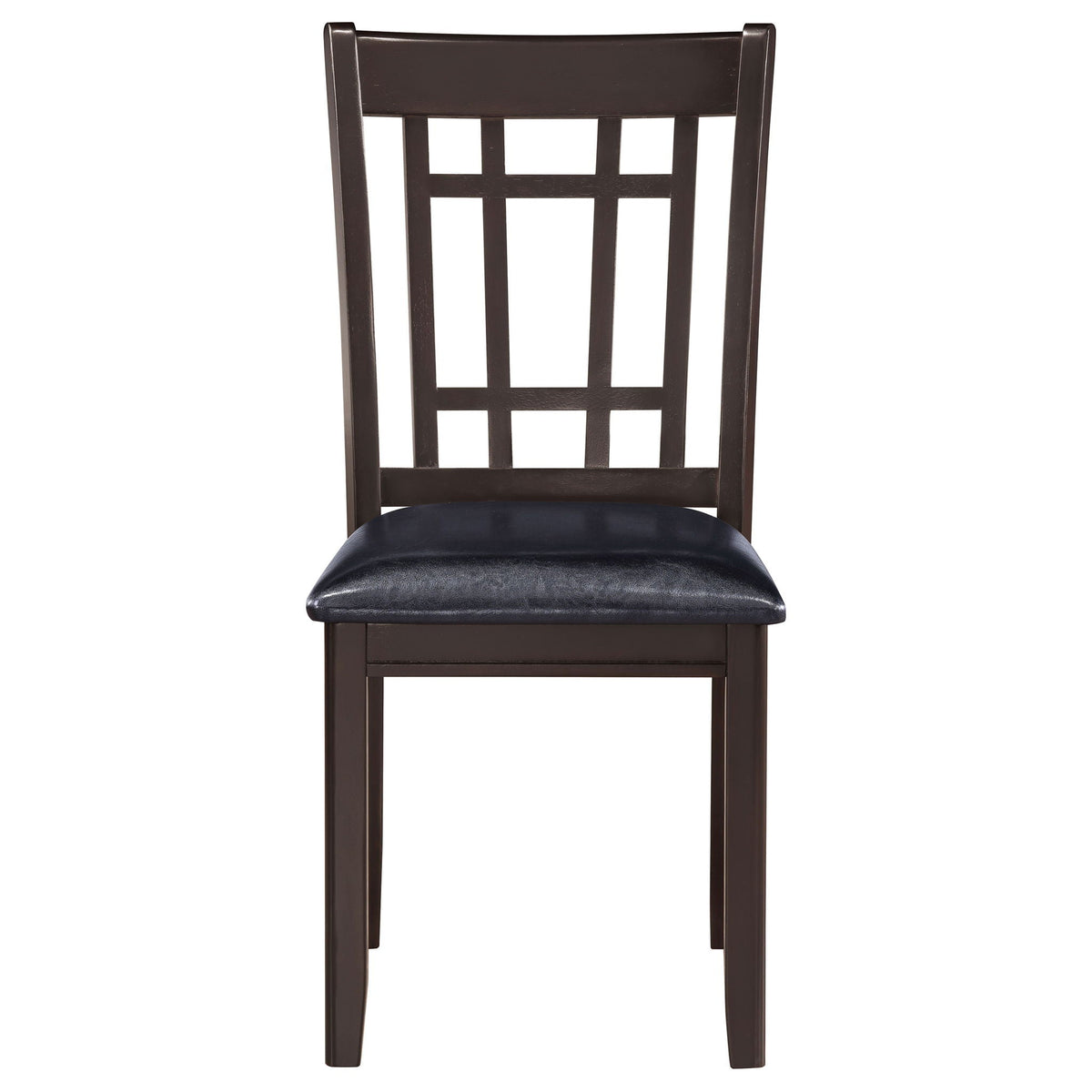 Lavon Wood Dining Side Chair Black and Espresso (Set of 2)