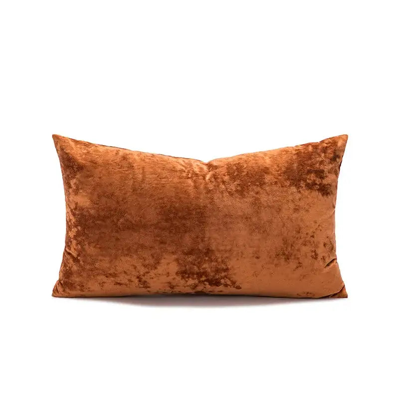 Dark grain velvet pillow cover living room decor