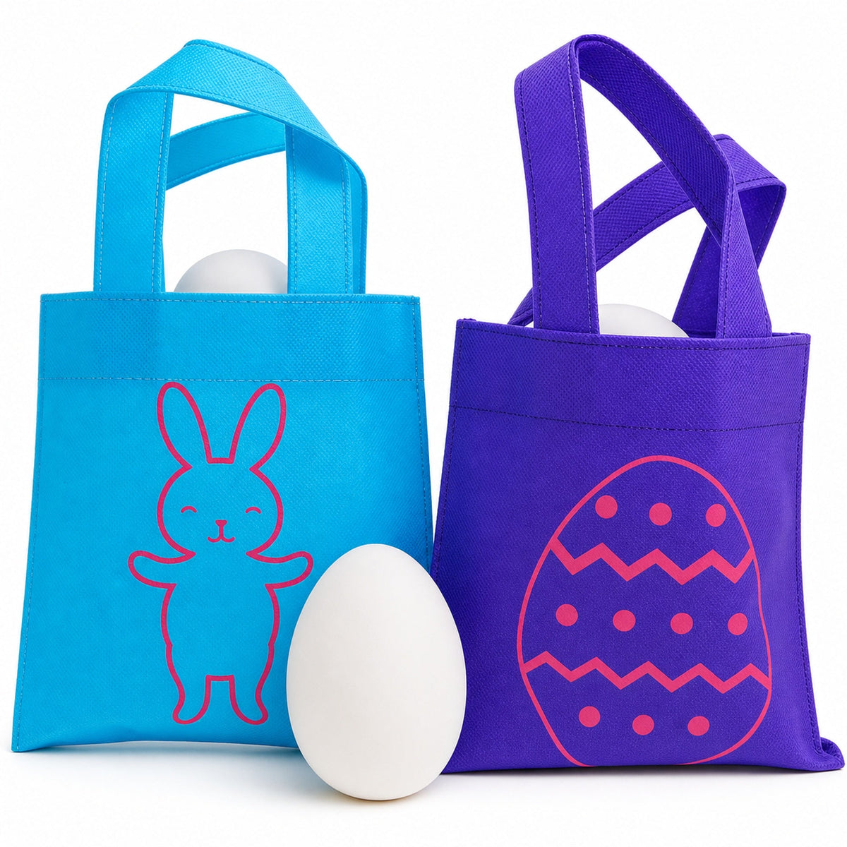 Set of 4 Easter Tote Bags 6 Inches x 9 Inches