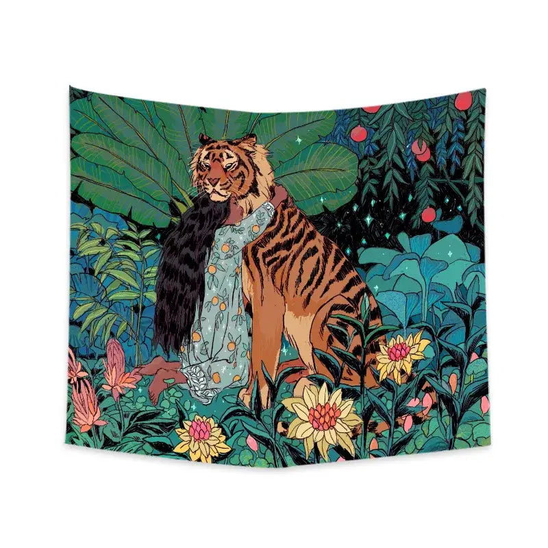 3d print tiger linen blanket bedroom soft warm throw