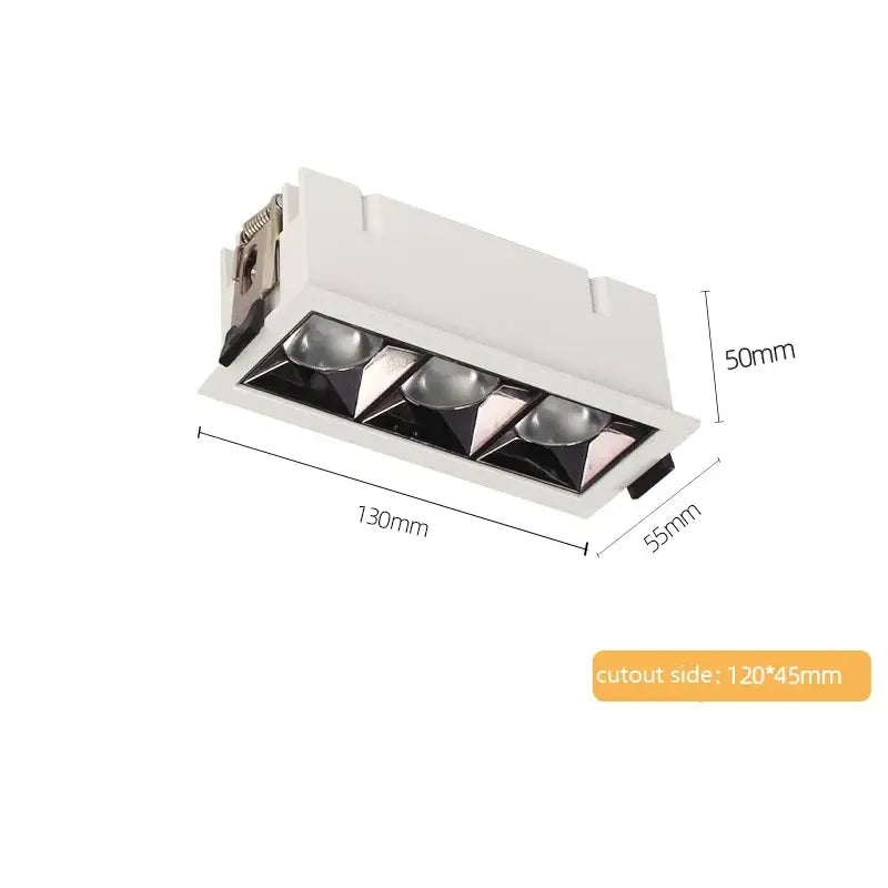 Modern white & black recessed spot light living room ceiling downlight