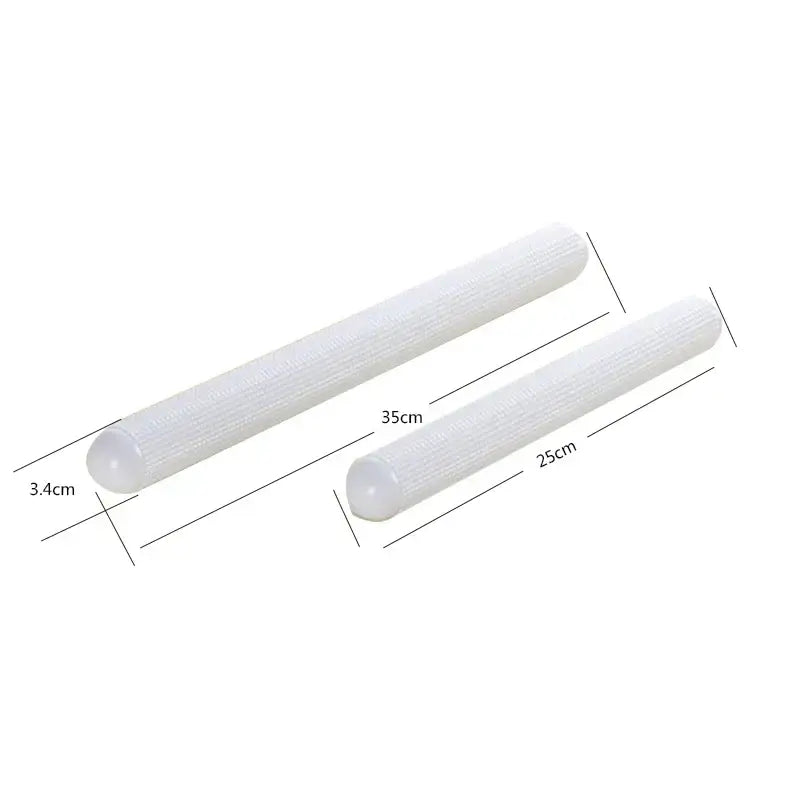 Textured white abs floating point rolling pin kitchen dough tool