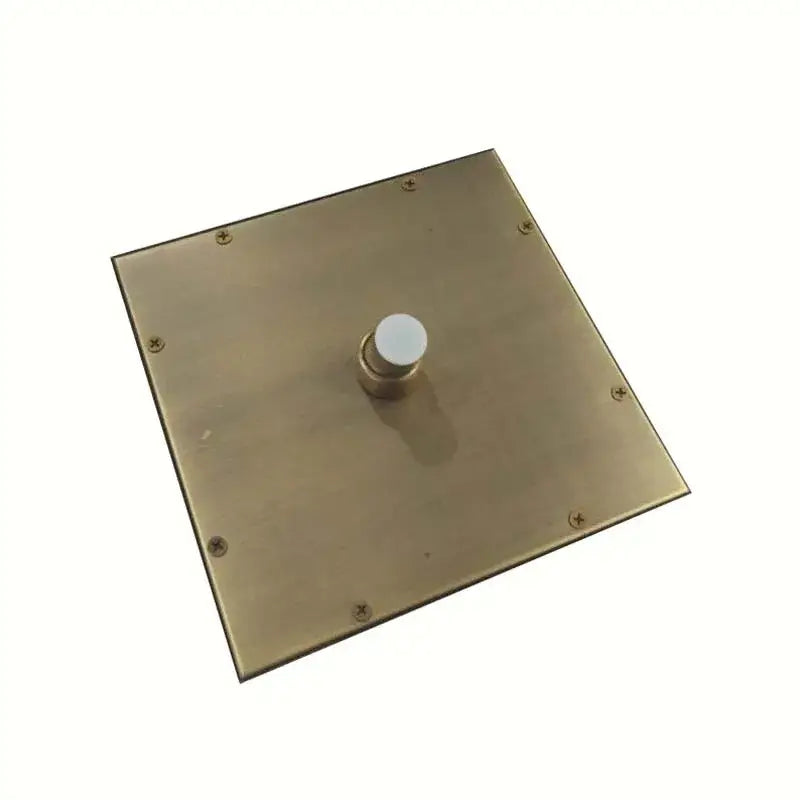 Antique brass square rainfall shower head bathroom fixture