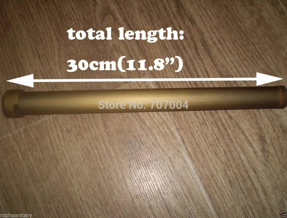 Antique brass pipe extension tube – bathroom shower heighten bar