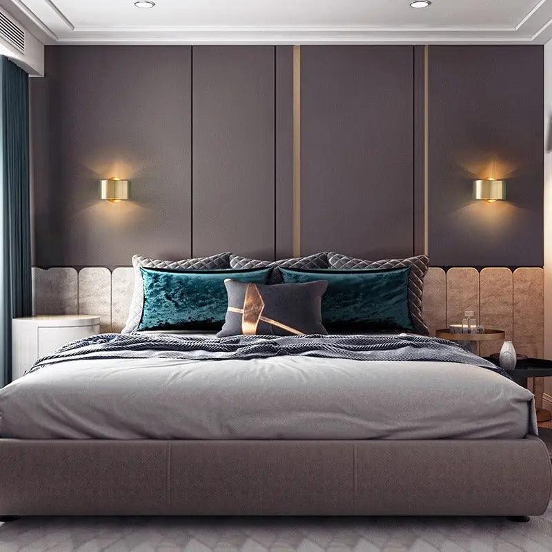 DecorBites™ Black & Gold Modern Wall Lamp