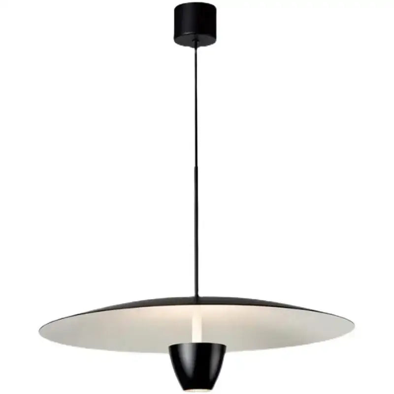 Modern minimalist black led hanging light for dining room