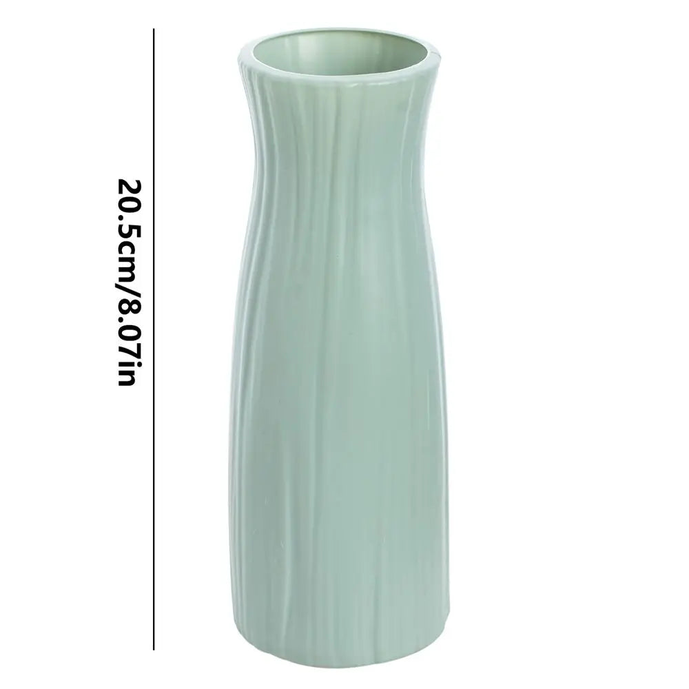 DecorBites™ Ceramic-Look Plastic Flower Pots for Home and Garden
