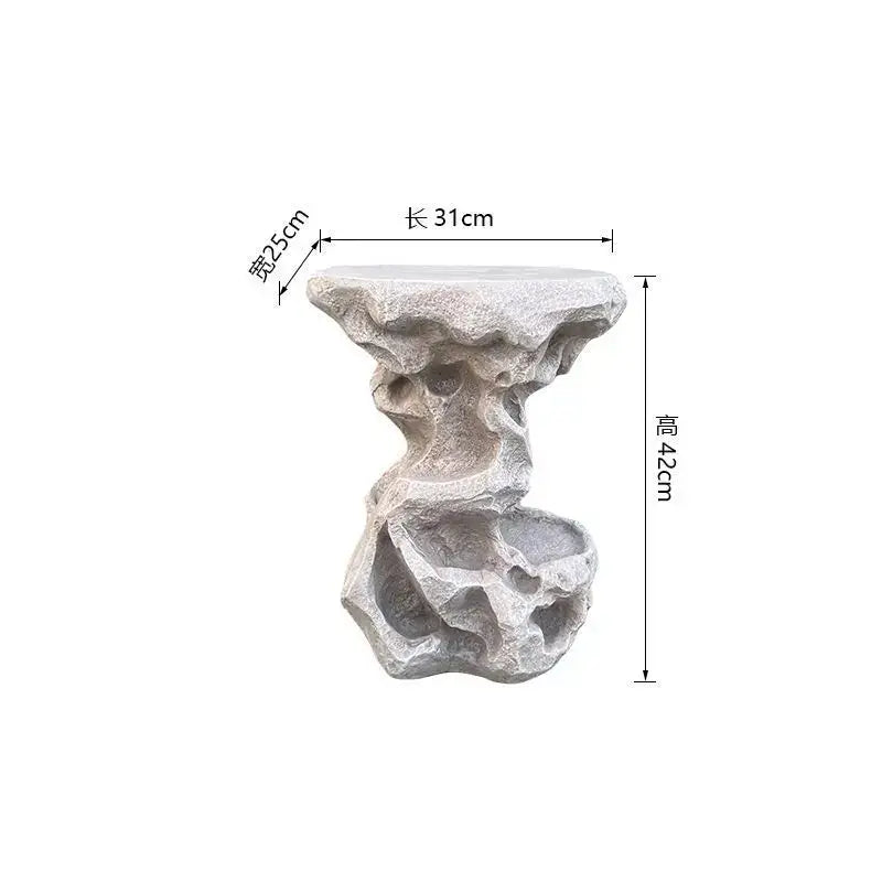 Modern minimalist green ceramic bonsai tree living room decor