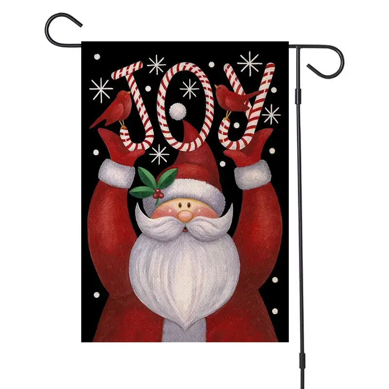 Woodland animals christmas festive garden flag outdoor decor