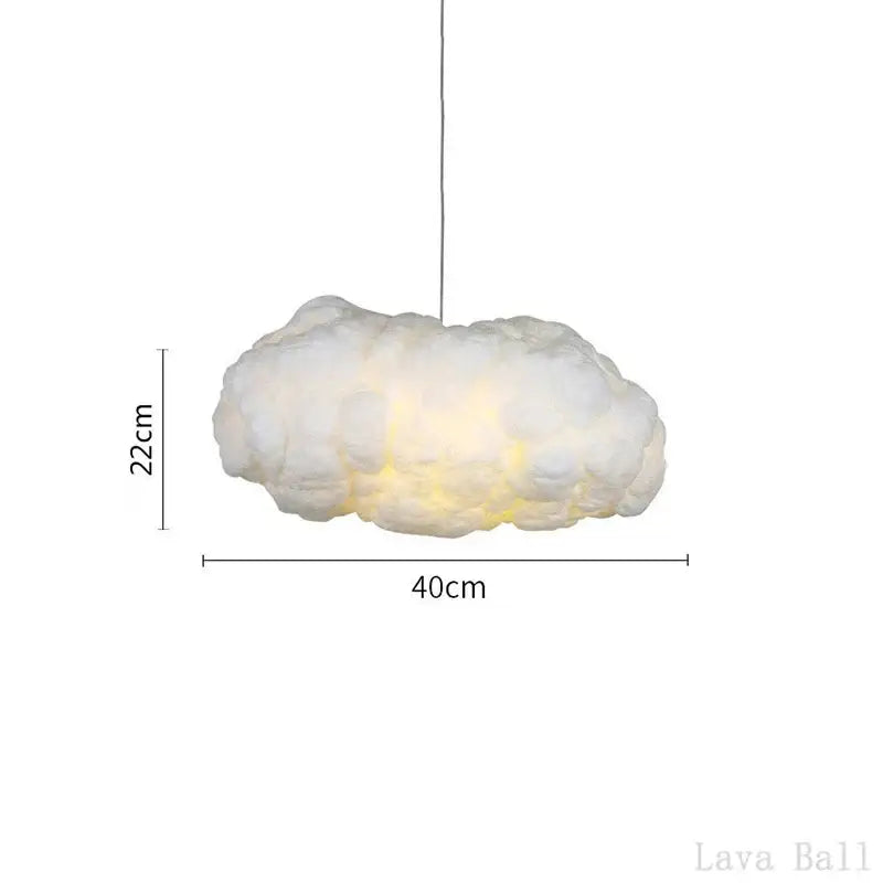 cloud chandelier silk cotton nursery hanging lamp
