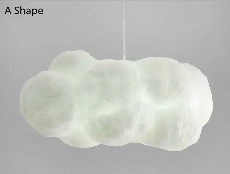 cloud chandelier white cotton hanging light for bedroom