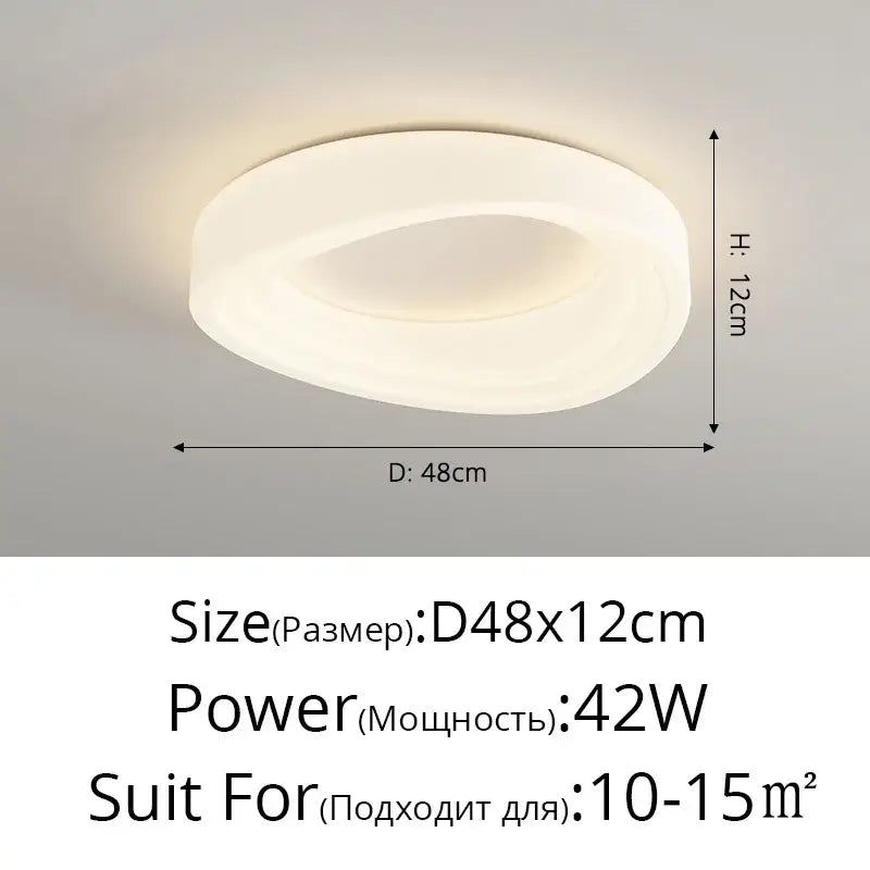 cloud cookie led chandelier – white bedroom light