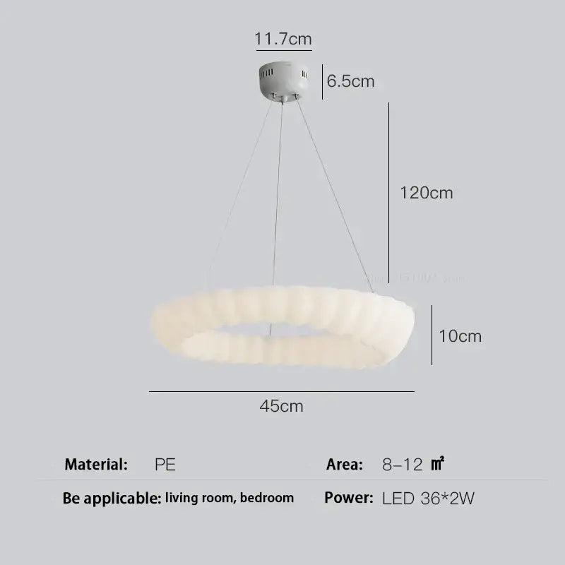 cloud led chandelier frosted white glass bedroom light