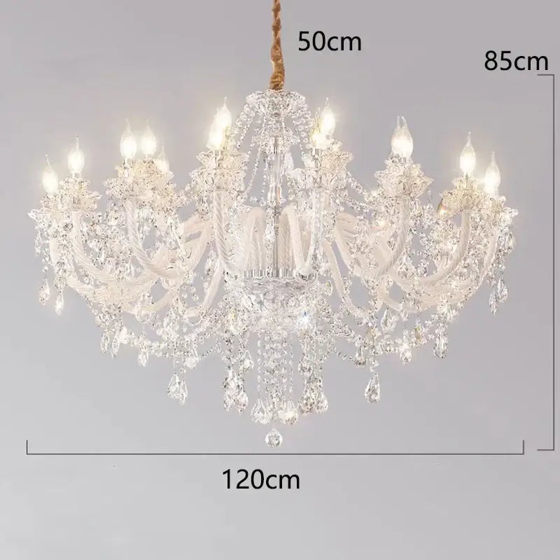 crystal chandelier living room teardrop glass pendant light