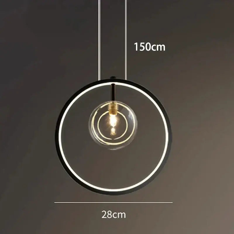 Modern black crystal chandelier stair pendant light living room