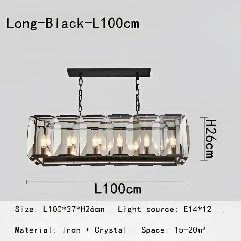 crystal pendant chandelier gold living room light