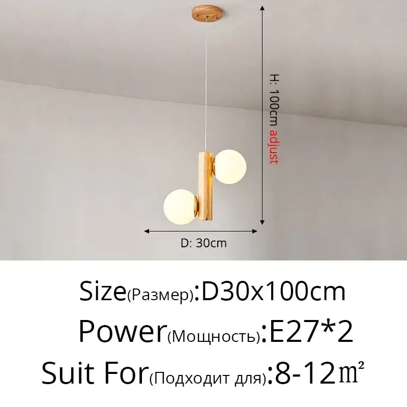 Modern gold bamboo e27 pendant lamp for dining room