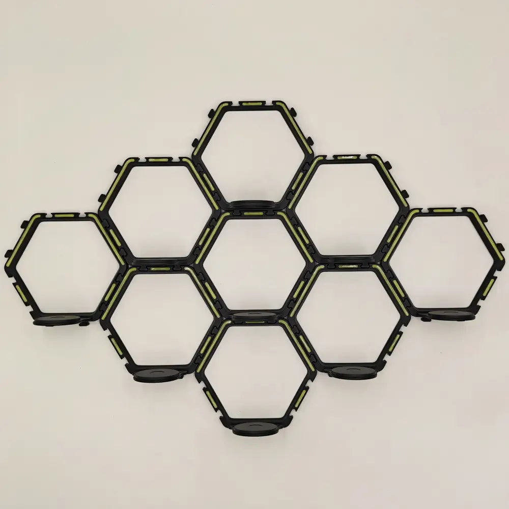 Hexagonal modular floating display shelf bedroom collectible frame