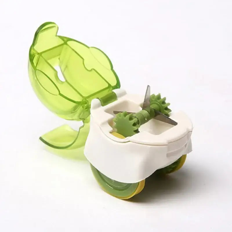 garlic chopper lime green & white kitchen mincer tool