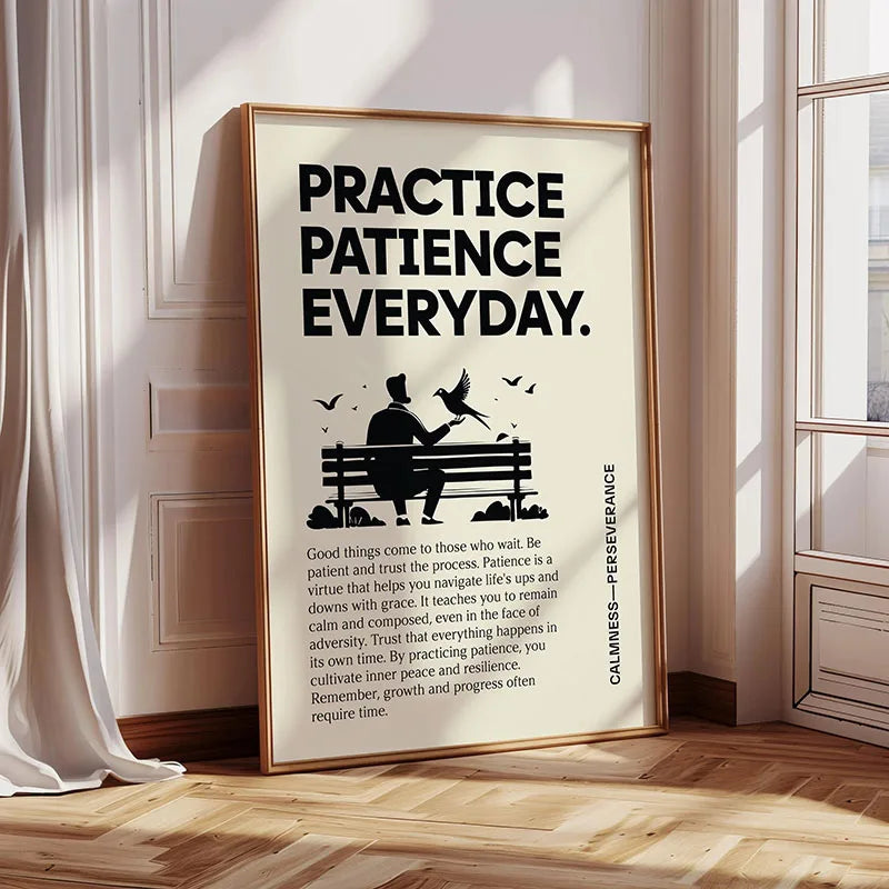 DecorBites™ Inspirational Quote Poster for Home or Office
