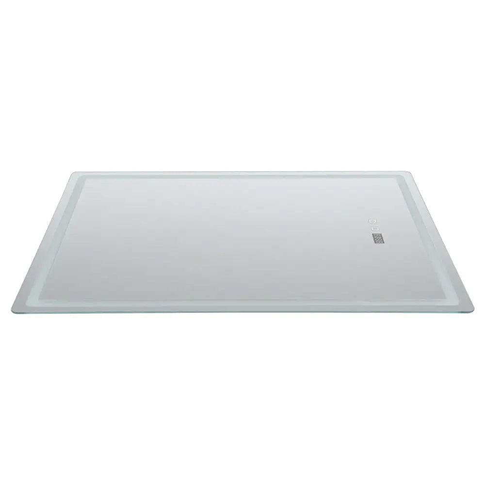 Modern rectangular led bathroom mirror with anti fog time display
