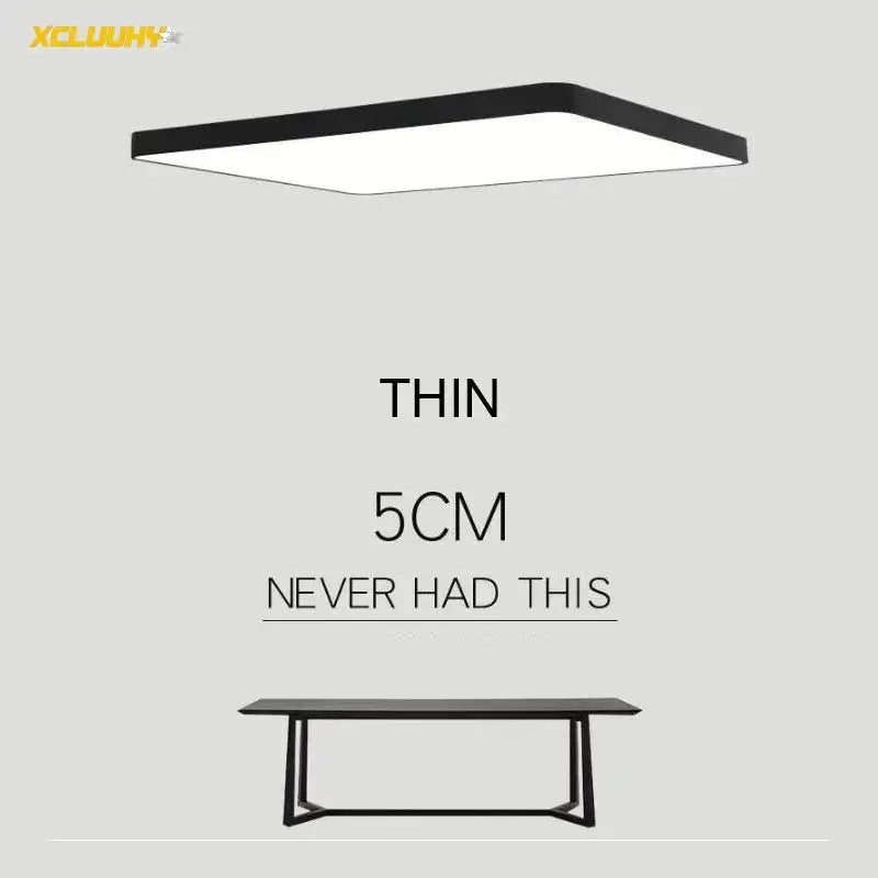 Modern black & white ultra-thin led ceiling lights for living room
